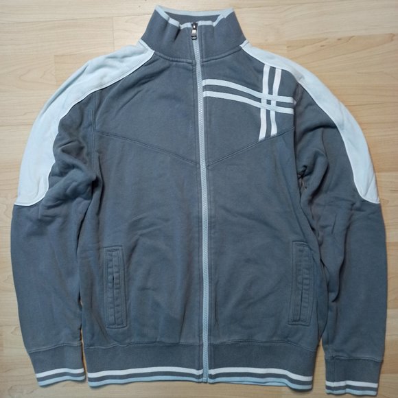 🔥Vintage Grey & White Track Jacket!!🔥 - Picture 1 of 4